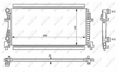 Radiators, Motora dzesēšanas sistēma NRF 58438 4