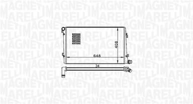 Radiators, Motora dzesēšanas sistēma MAGNETI MARELLI 350213157300 2