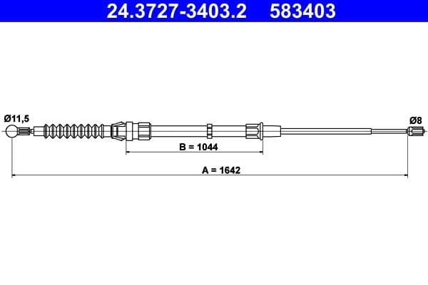 Trose, Stāvbremžu sistēma ATE 24.3727-3403.2 1