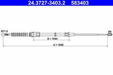 Trose, Stāvbremžu sistēma ATE 24.3727-3403.2 1