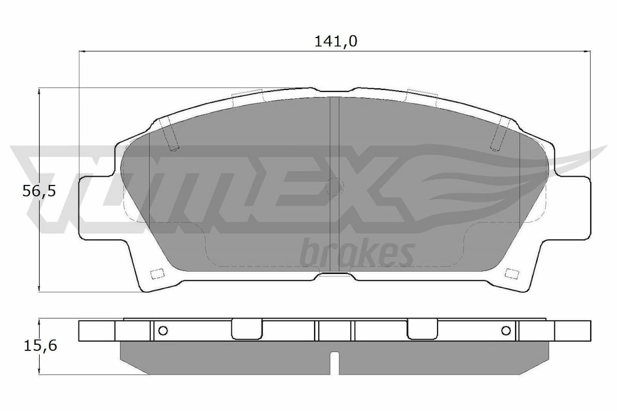 Bremžu uzliku kompl., Disku bremzes TOMEX Brakes TX 13-63 1