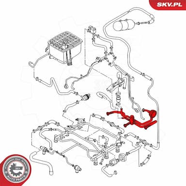 Šļūtene, Kartera ventilācija ESEN SKV 54SKV042 4