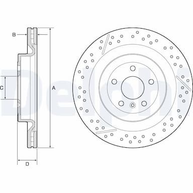 Bremžu diski DELPHI BG9223C 1