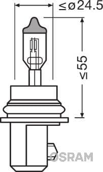 Kvēlspuldze ams-OSRAM 9007 1