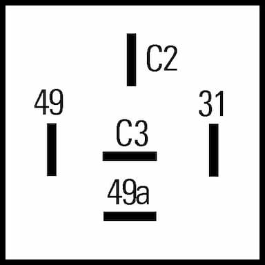 Pagrieziena signāla pārtraucējs HELLA 4DN 009 492-101 3