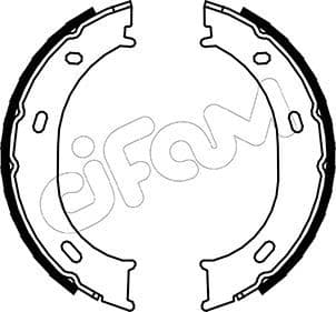 Bremžu loku kompl., Stāvbremze CIFAM 153-239 1