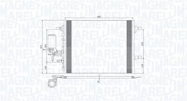 Kondensators, Gaisa kond. sistēma MAGNETI MARELLI 350203789000 1