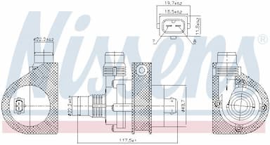 Ūdens sūknis NISSENS 831059 6