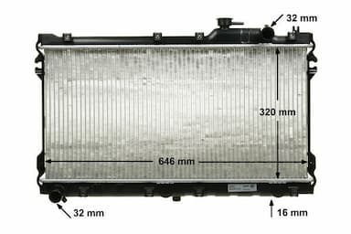 Radiators, Motora dzesēšanas sistēma MAHLE CR 185 000S 10