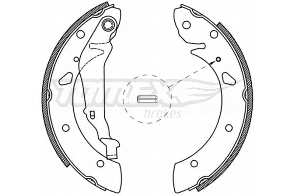 Bremžu loku komplekts TOMEX Brakes TX 21-05 1