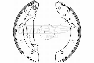 Bremžu loku komplekts TOMEX Brakes TX 21-05 1