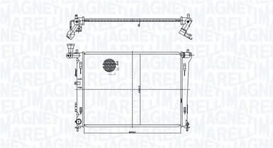 Radiators, Motora dzesēšanas sistēma MAGNETI MARELLI 350213168100 1