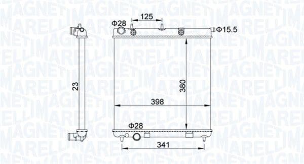 Radiators, Motora dzesēšanas sistēma MAGNETI MARELLI 350213153700 1