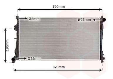 Radiators, Motora dzesēšanas sistēma VAN WEZEL 07002092 1