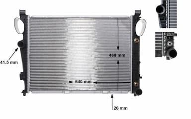 Radiators, Motora dzesēšanas sistēma MAHLE CR 304 000S 1