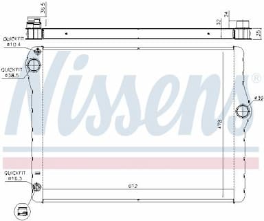 Radiators, Motora dzesēšanas sistēma NISSENS 60776 6