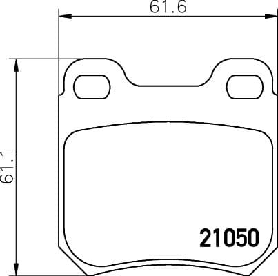 Bremžu uzliku kompl., Disku bremzes HELLA 8DB 355 007-381 1