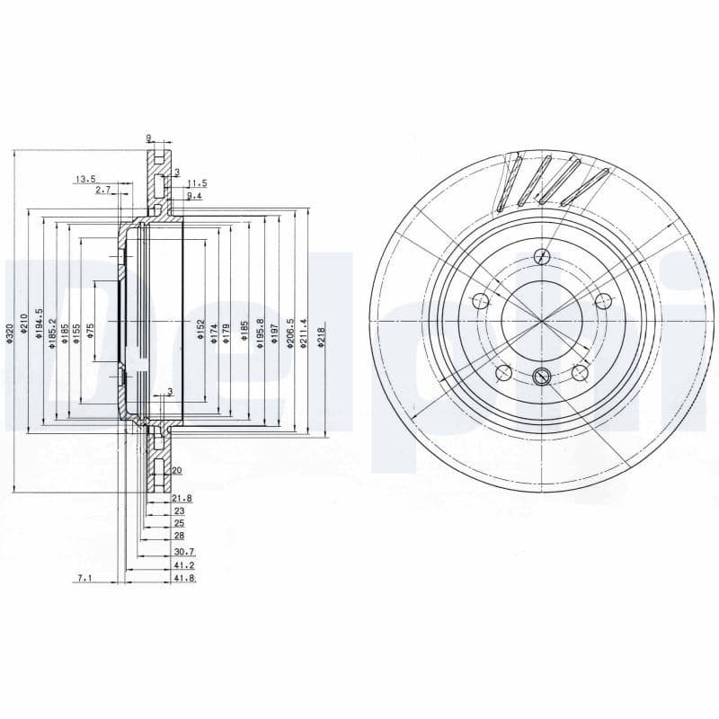 Bremžu diski DELPHI BG3831 1