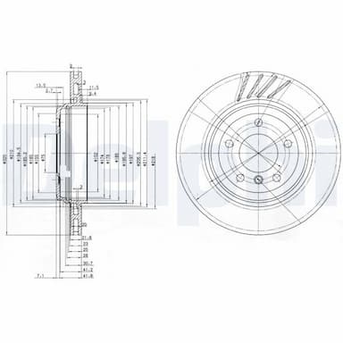 Bremžu diski DELPHI BG3831 1