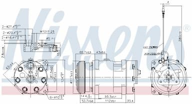 Kompresors, Gaisa kond. sistēma NISSENS 89489 5