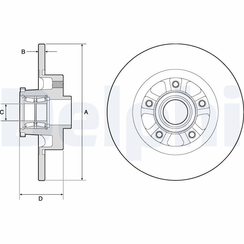 Bremžu diski DELPHI BG9190RSC 1