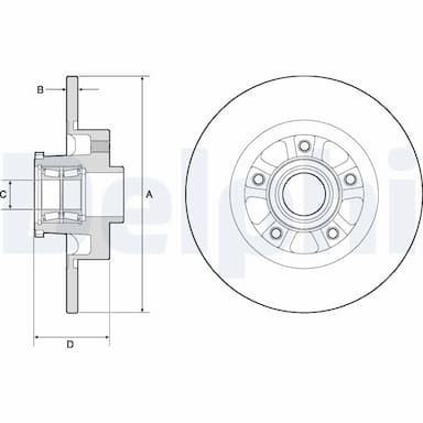 Bremžu diski DELPHI BG9190RSC 1