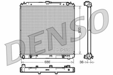 Radiators, Motora dzesēšanas sistēma DENSO DRM46032 1