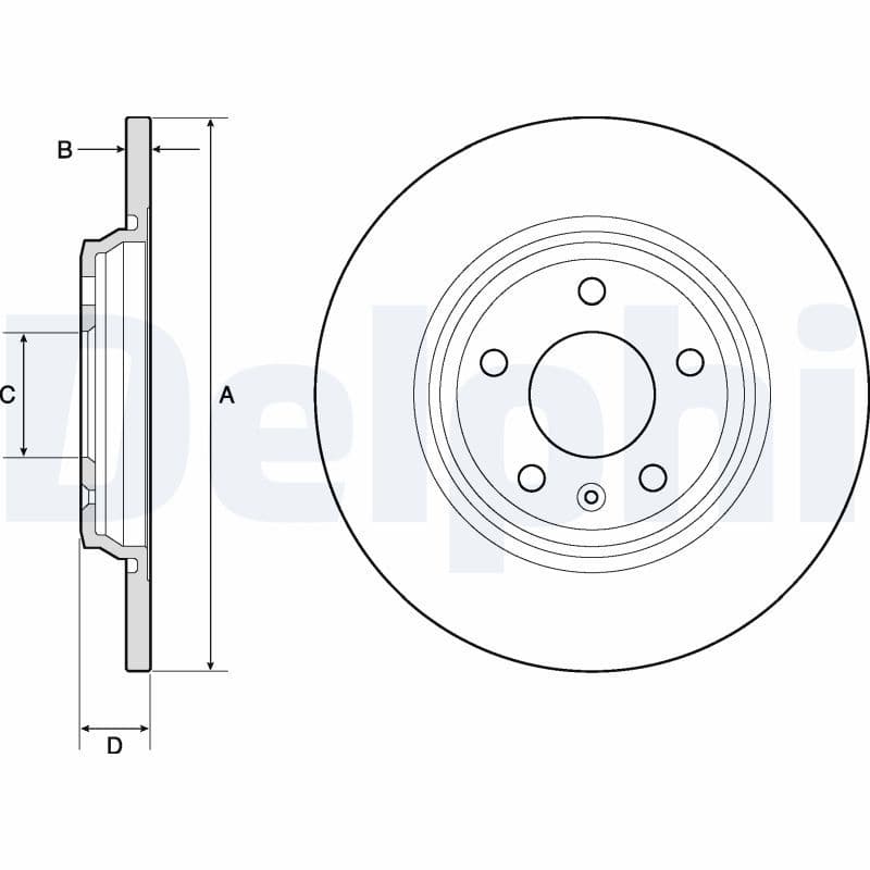 Bremžu diski DELPHI BG4800C 1