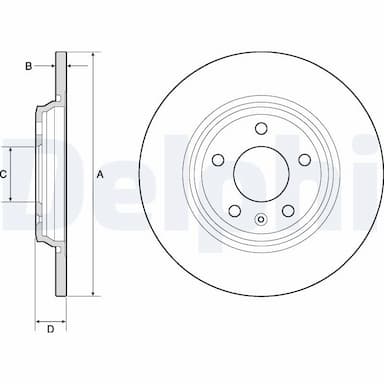 Bremžu diski DELPHI BG4800C 1