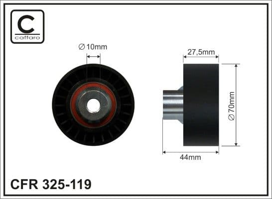 Parazīt-/Vadrullītis, Ķīļrievu siksna CAFFARO 325-119 1