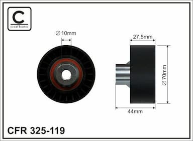 Parazīt-/Vadrullītis, Ķīļrievu siksna CAFFARO 325-119 1