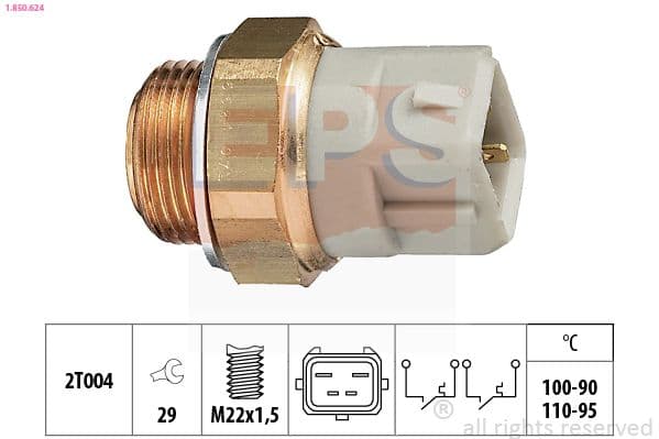 Termoslēdzis, Radiatora ventilators EPS 1.850.624 1