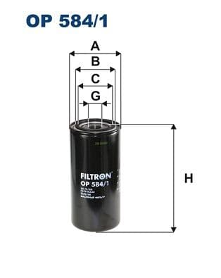 Eļļas filtrs FILTRON OP 584/1 1