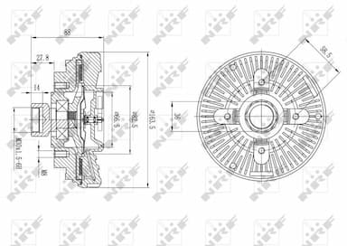 Sajūgs, Radiatora ventilators NRF 49600 5