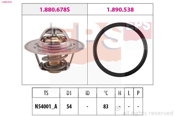 Termostats, Dzesēšanas šķidrums EPS 1.880.678 1