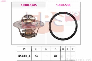 Termostats, Dzesēšanas šķidrums EPS 1.880.678 1