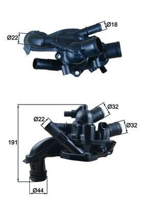 Termostats, Dzesēšanas šķidrums MAHLE TM 46 105 1