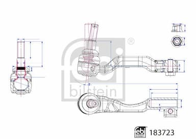 Stūres šķērsstiepņa uzgalis FEBI BILSTEIN 183723 1