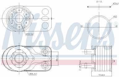 Eļļas radiators, Motoreļļa NISSENS 91422 5