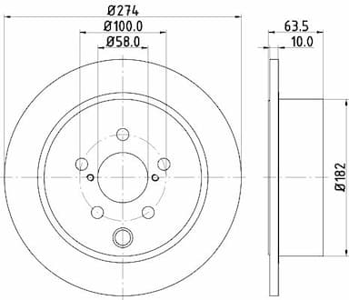 Bremžu diski HELLA 8DD 355 120-341 4