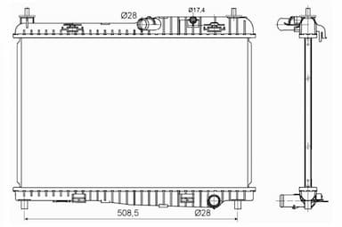 Radiators, Motora dzesēšanas sistēma NRF 53152 1