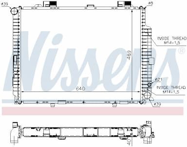 Radiators, Motora dzesēšanas sistēma NISSENS 62612A 5