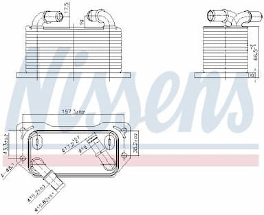 Eļļas radiators, Motoreļļa NISSENS 91237 5