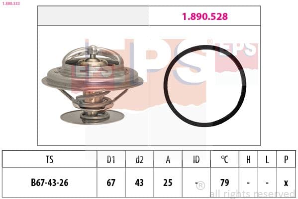 Termostats, Dzesēšanas šķidrums EPS 1.880.333 1