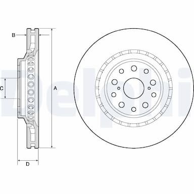 Bremžu diski DELPHI BG9187C 1