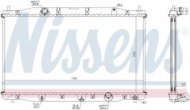 Radiators, Motora dzesēšanas sistēma NISSENS 68092 5