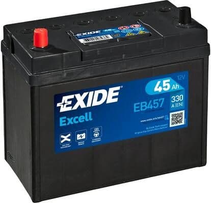 Startera akumulatoru baterija EXIDE EB457 1