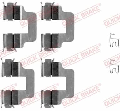 Piederumu komplekts, Disku bremžu uzlikas QUICK BRAKE 109-1245 1