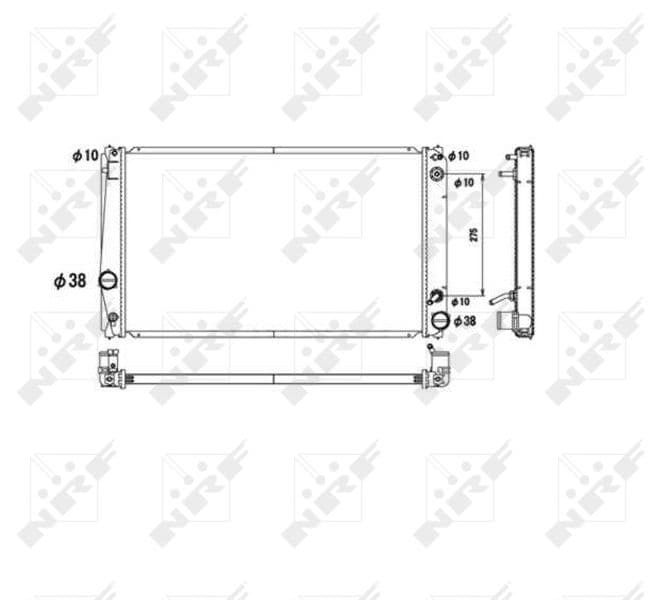 Radiators, Motora dzesēšanas sistēma NRF 53590 1