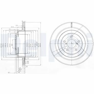 Bremžu diski DELPHI BG3931 1